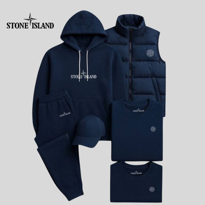 3-PIECE SET | Hoodie, Pants, Puffer Jacket