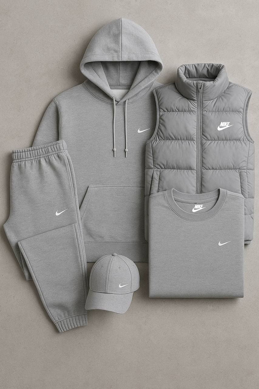 NK™ Complete Set – Sweatshirt, Pants, Puffer Jacket