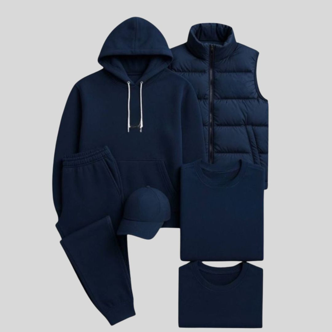 Complete Set | Sweatshirt + Pants + Puffer Jacket