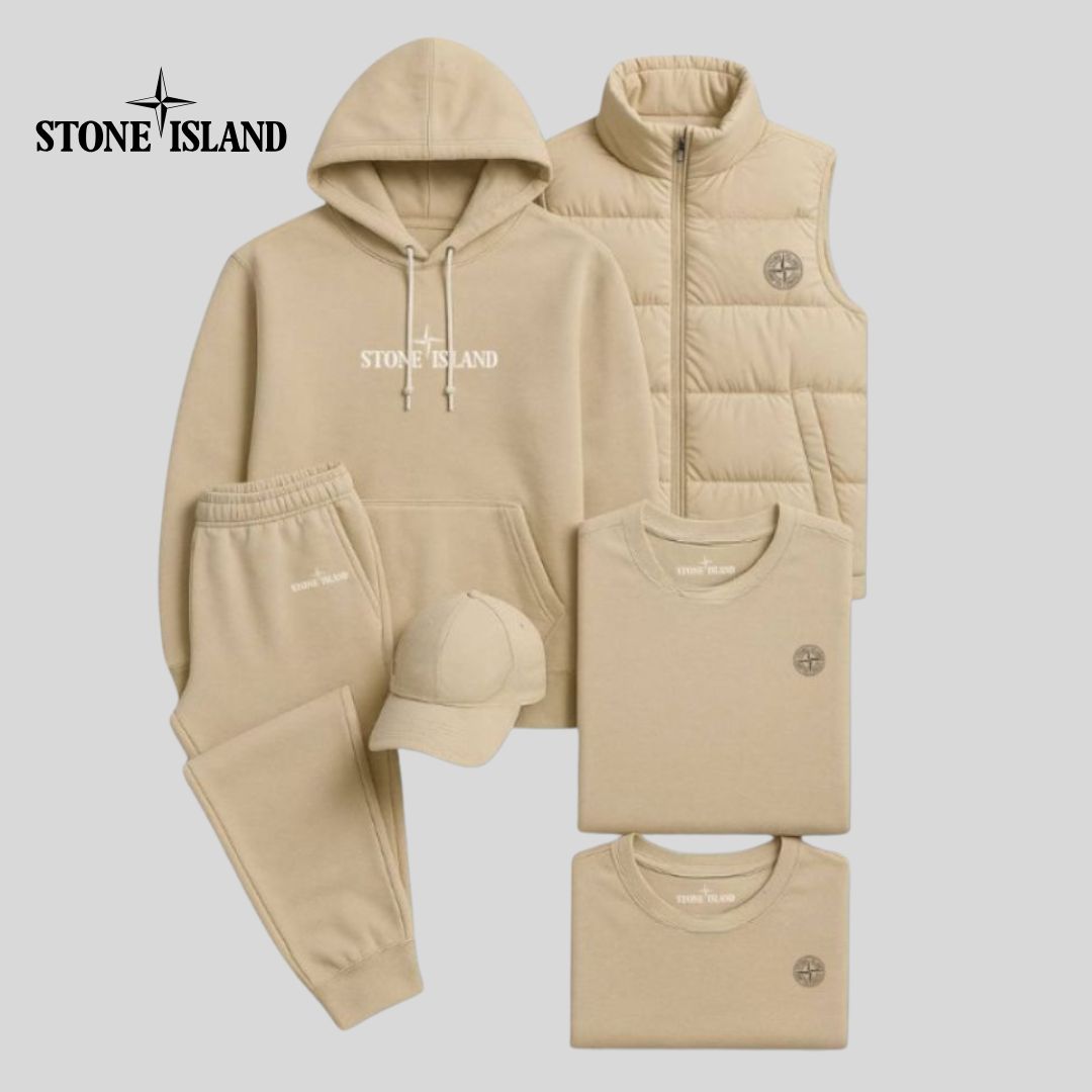 3-PIECE SET | Hoodie, Pants, Puffer Jacket