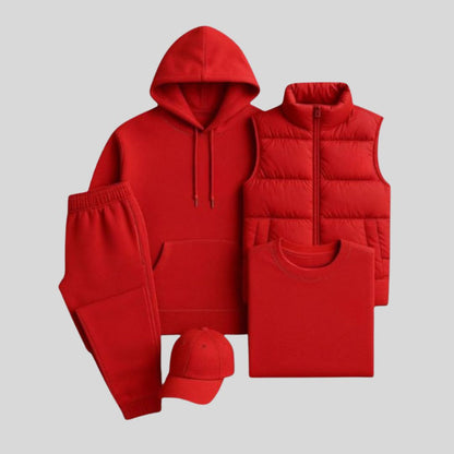 Complete Set | Sweatshirt + Pants + Puffer Jacket