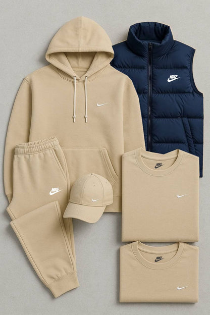 NK™ Complete Set – Sweatshirt, Pants, Puffer Jacket